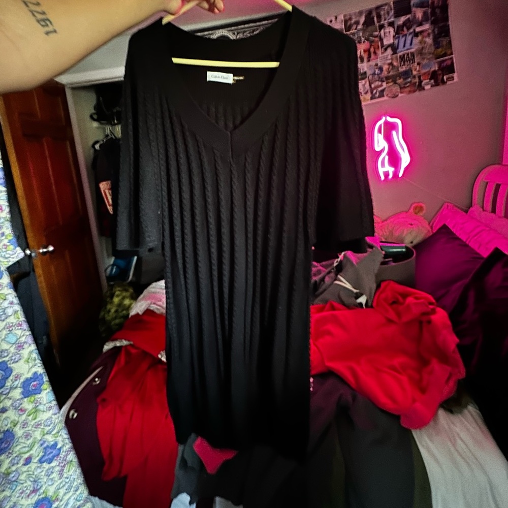 Calvin Klein Black Sweater (could be worn as dress)